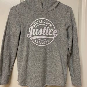 Girls Justice Logo Hoodie